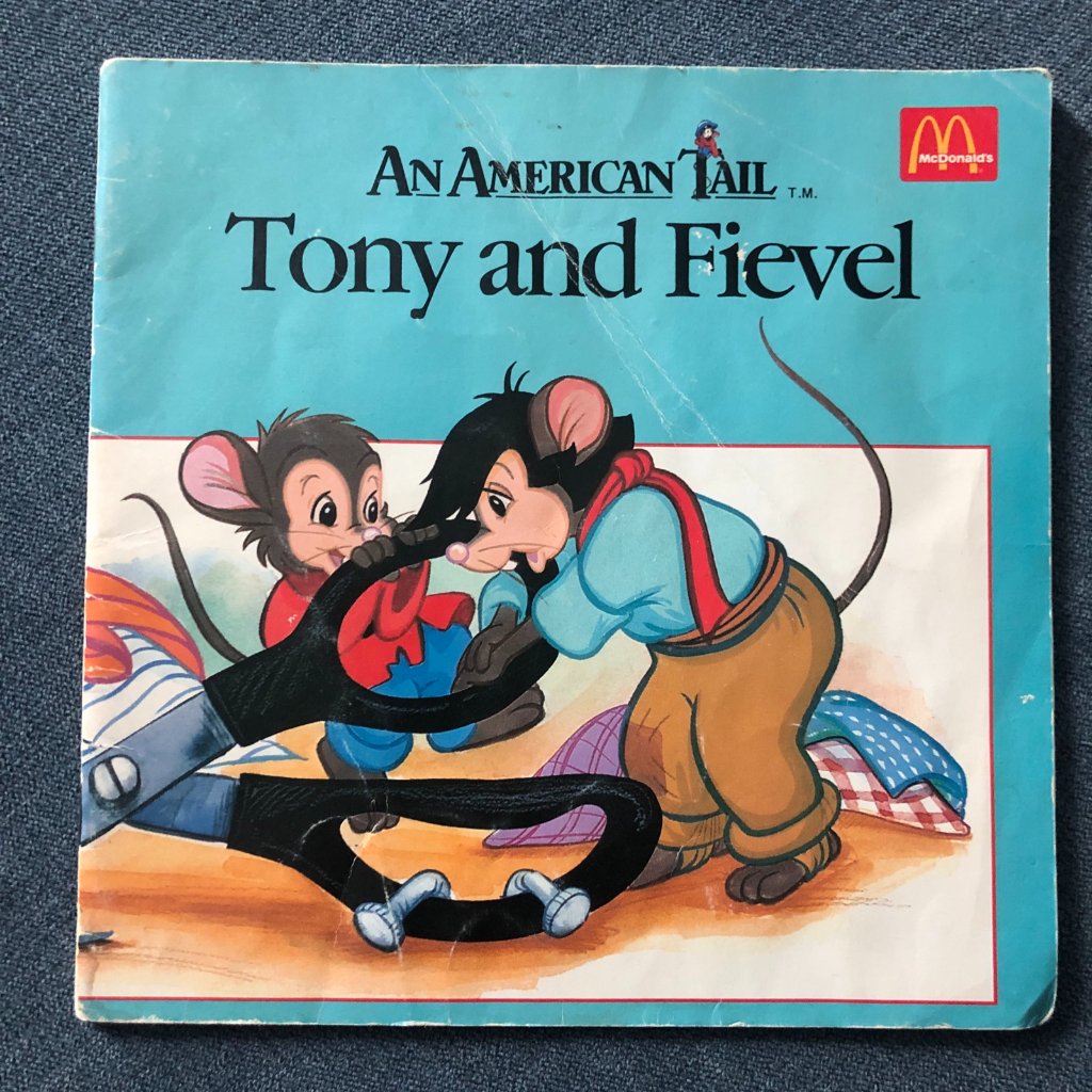 An American Tail Tony And Fievel Mcdonalds 1986 Book